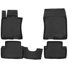 Коврики в салон HONDA Accord 06/2008 -2013 , 4 шт. (полиуретан, серые) Element