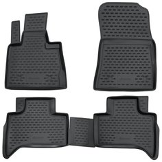 Коврики в салон BMW X5 1999-2006, 4 шт. (полиуретан, серые) Element