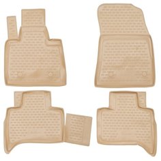Коврики в салон BMW X5 1999-2006, 4 шт. (полиуретан, бежевые) Element