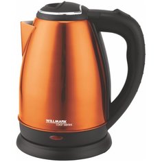 Чайник эл. WILLMARK WEK-1808SS (1.8л, поворот на 360 градусов, корп. из нерж. стали) оранжевый