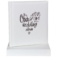 Фотоальбом «Наш свадебный альбом», обложка из эко-кожи, 60 страниц 28х32 см, под уголки Fotografia