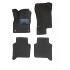 Автомобильные коврики салона Autodefender EVA c пластиковым подпятником для Skoda Kodiaq 2016 - наст. Время (комплект 5 шт.) черный ромб с серым кантом