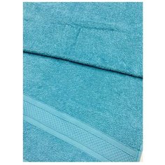 Полотенце махровое с бордюром Бирюза (100x180) Текс Дизайн