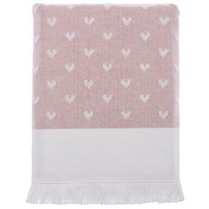 Tivolyo Home HEARTS лицевое полотенце жаккард розовый