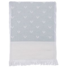 Tivolyo Home HEARTS лицевое полотенце жаккард бирюзовый