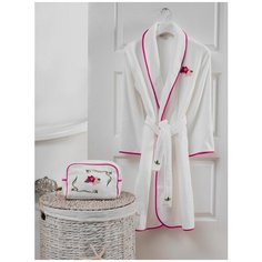 Soft cotton LILY набор полотенце с халатом фуксия
