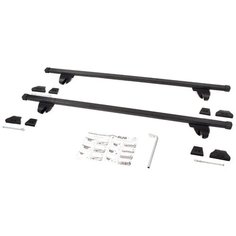 Багажник на рейлинги Amos Alfa для TOYOTA RAV4 КРОССОВЕР 2000-2006 3 дв. 5 дв., с прямоугольными дугами 120 см в пластике Амос