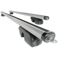 Багажник Amos Nowy для TOYOTA LAND CRUISER PRADO 120 КРОССОВЕР 2002-2009 5 дв., с аэродинамическими дугами 53 мм х 120 см с замками Амос