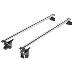 Багажник Amos BOSS для SUZUKI VITARA 2015-, с серебристыми крыловидными дугами 80 мм х 120 см, с 2 замками Амос