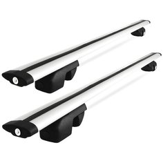 Багажник Amos Nowy для MERCEDES-BENZ VITO W638 МИНИВЭН 1996-2003 4 дв. 5 дв., с серебристыми крыловидными дугами 80 мм х 165 см с замками Амос