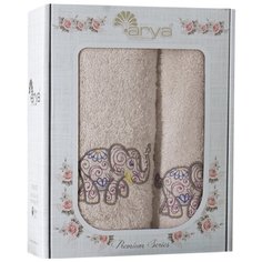 Набор полотенец с вышивкой 30X50-50X90 2 шт Boho Arya