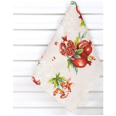 Полотенце кухонное из рогожки; Вкус граната; Размер: 50 х 70 Артпостель
