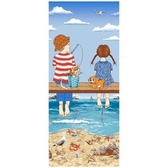 Пляжное полотенце, вафельное "Всё себе"; Приятели; Размер: 80 х 150