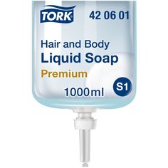 Мыло жидкое TORK Premium S1 для тела и волос, 1 л