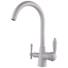 Смеситель для кухни (мойки) KAISER Vincent 31744 однорычажный песочный мрамор