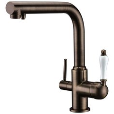 Смеситель для кухни (мойки) KAISER 31144-1 brass antique однорычажный бронзовый
