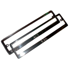 Рамка для номера Dollex SPL-47 серебристый 2 шт.