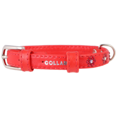 Ошейник COLLAR Glamour Цветочек 3269 21-29 см красный