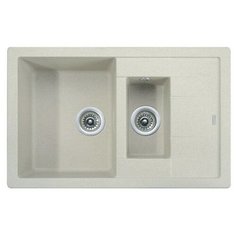 Врезная кухонная мойка 78 см KAISER KG2M-7850 sand beige