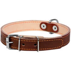 Ошейник COLLAR двойной 0012 27-35 см коричневый
