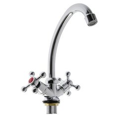 Смеситель для кухни (мойки) Komrad S11-271F-K-1 двухрычажный хром