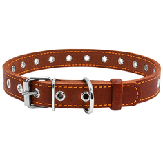 Ошейник COLLAR безразмерный 0151, 50 см коричневый