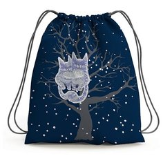 Мешок для обуви Bruno Visconti СИНИЙ "НЕЖНЫЕ КОТИКИ" 44 х 54 см