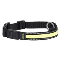 ДАРЭЛЛ Ошейник синтетический светоотражающий "ECO-LUMI" 25мм 35-55см Цвет:Черный