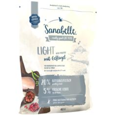 Сухой корм для кошек Sanabelle Light, профилактика избыточного веса 400 г
