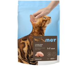 Сухой корм для кошек Winner с курицей 400 г