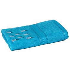 Махровое полотенце для лица и рук UTEX 100 х 50 см лилии