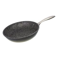 Кованная сковорода PROFFI KITCHEN PKT0155 GREY STONE из алюминия с антипригарным покрытием 24 см