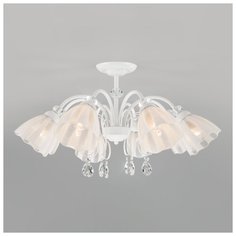 Потолочная люстра со стеклянными плафонами Eurosvet 30155/8 белый