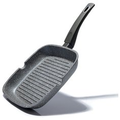 Сковорода-гриль Fissman GREY STONE 24x4 см Квадратная (алюминий) (4977)