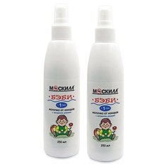 Москилл Набор 2 шт Репеллентное средство Молочко-спрей от комаров ДЕТСКОЕ с экстрактом Ромашки 2*250