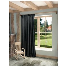 Штора "Бархат" SANPA HOME COLLECTION, 200*280 см, темно-серая