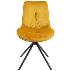 KARE Design Стул мягкий Mila, коллекция "Мила" 51*88*65, Бархат, Полиэстер, МДФ, Сталь, Желтый