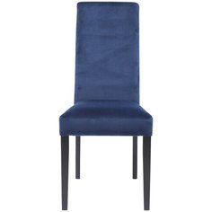 KARE Design Стул мягкий Econo Slim, коллекция "Эконо Слим" 48*100*47, Бархат, Пенополиуретан, ДВП, Бук, Синий