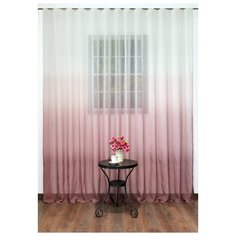Тюль Византия "Карнавал" тёмно-розовый, градиент, 400*270 см