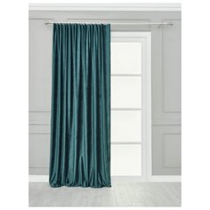 Штора "Бархат" SANPA HOME COLLECTION, 200*280 см, тёмно-зелёный