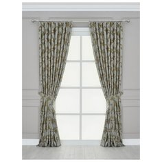 Комплект штор "Дебора" SANPA HOME COLLECTION, 200*270 см (2шт.), зеленый