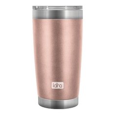 Термокружка LARA Rose Gold 560мл, двойные стенки, вакуум, сталь LR04-25
