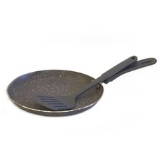 Набор Maestro сковорода блинная Granit+лопатка 25 см Rainbow MR-1212-25