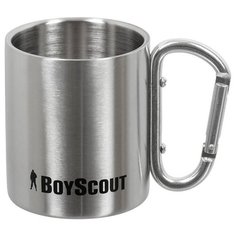 Термокружка 200 мл, ручка-карабин, нержавеющая сталь (61086) Boyscout