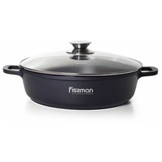 Сотейник Fissman Greta 32 x 8 см / 5,1 л со стеклянной крышкой 14344