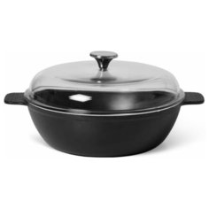 Сотейник Fissman Nomada 28 x 8 см / 4.1 л со стеклянной крышкой