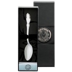 Ложка чайная посеребренная "Лира" в футляре Кольчугинский мельхиор