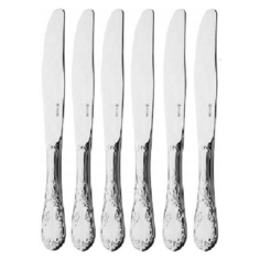 Нож столовый М-18 "Посольский" цельнометаллический 6 штук Павловский завод им. Кирова