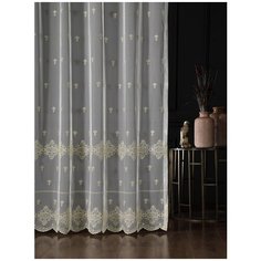 Штора/Тюль с вышивкой Magiza арт.16199, 500*270, золотистый