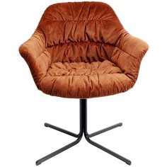 KARE Design Стул вращающийся Colmar, коллекция "Кольмар" 71*80*65, Бархат, Полиуретан, ДСП, Сталь, Красный